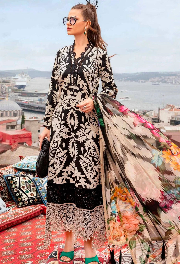 Fashion Flow 3 Piece Stitched Lawn Outfit
