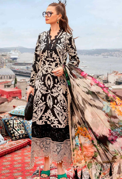 Fashion Flow 3 Piece Stitched Lawn Outfit