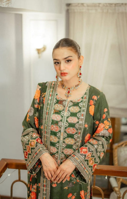 FF Green Formal Silk Wear