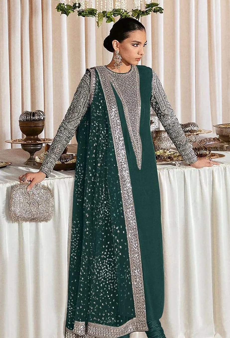 HUSSAIN REHAR  Embroidered Raw silk Collection