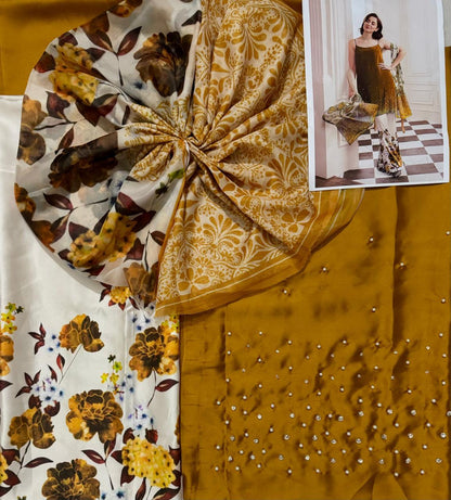 Lulusar 03PCS Unstitched Suit