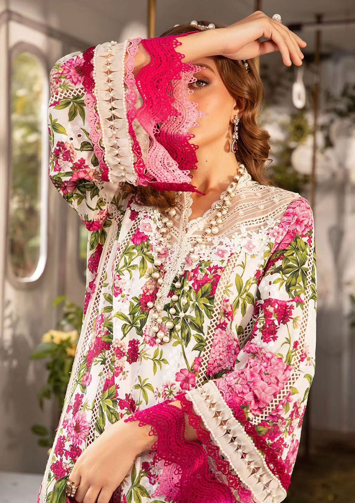 Maria B White & Pink Lawn Collection