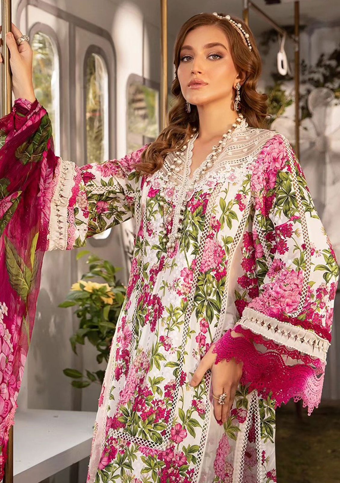 Maria B White & Pink Lawn Collection