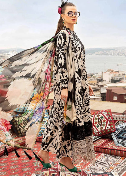 Fashion Flow 3 Piece Stitched Lawn Outfit