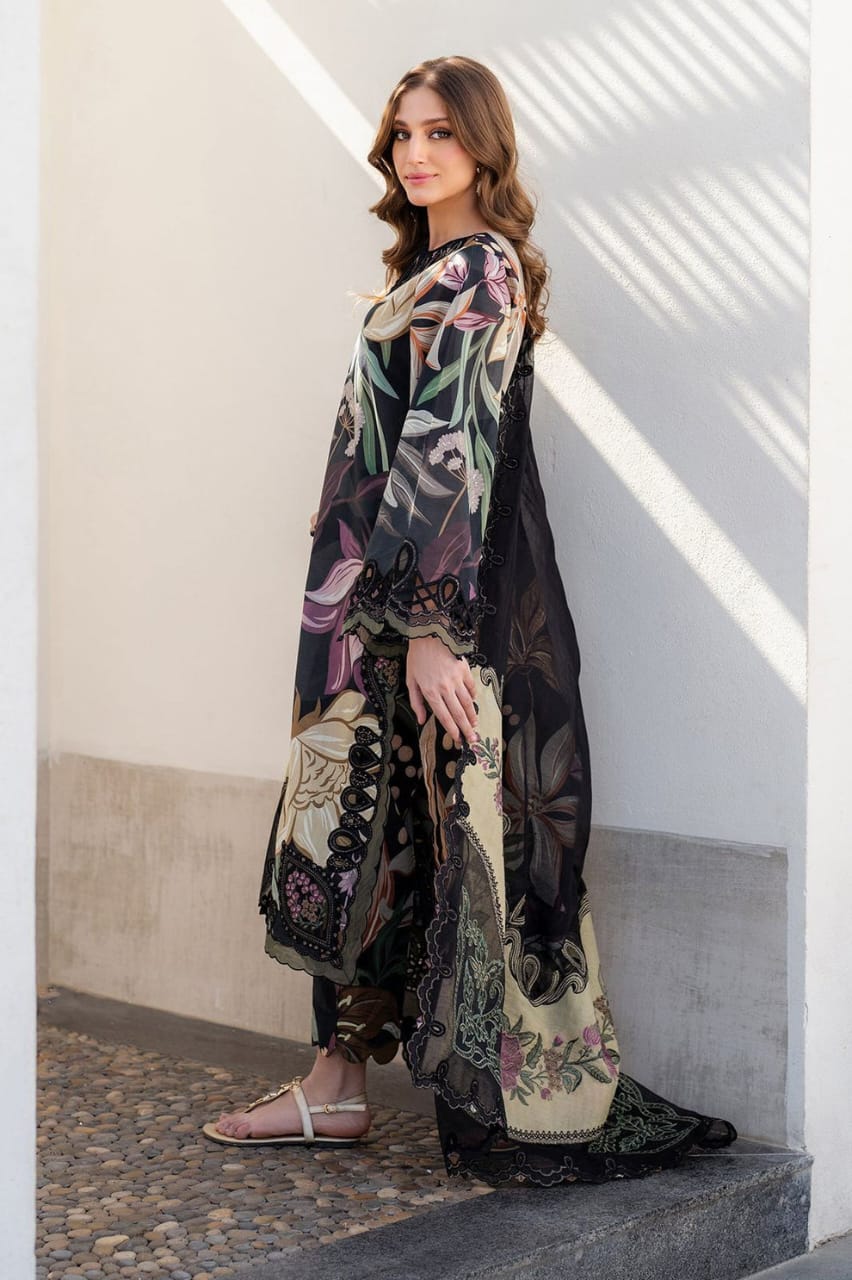 Fashion Flow 3 Piece Stitched Lawn Outfit