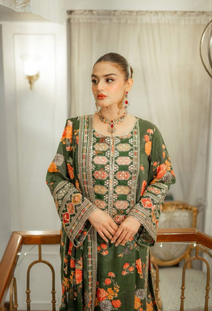 FF Green Formal Silk Wear
